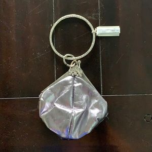 Silver Bedazzled Wrist Purse